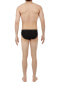 hom 400969 Men's Mesh Mini Briefs Underwear, Black, Medium