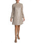 Фото #1 товара Платье Julia Jordan с блестками и высоким воротником