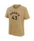 ფოტო #3 პროდუქტის Big Boys Pascal Siakam Gold Toronto Raptors 2023/24 City Edition Name and Number T-shirt