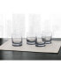 Фото #2 товара Double Old Fashioned Glasses with Gray Accent, Set of 4, Created for Macy's