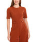 ფოტო #4 პროდუქტის Women's Tab-Waist Cropped Jumpsuit