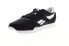 Reebok Classic Leather Nylon Mens Black Nylon Lifestyle Sneakers Shoes 10