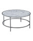 Фото #1 товара Gold Coast Faux Marble Round Coffee Table