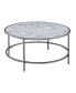 Gold Coast Faux Marble Round Coffee Table