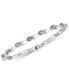 Amethyst (6 ct. t.w.) & Diamond Accent Link Bracelet in Sterling Silver (Also available Mystic Topaz)