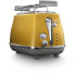 Фото #2 товара DELONGHI ICONA CAPITALS Toaster 2 Scheiben 900 W Toaster mit 3 Funktionen Gebckwrmer inklusive Gelb