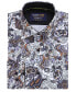 Фото #3 товара Men's Paisley Four-Way Stretch Button Down Slim Fit Shirt