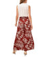 Фото #3 товара Women's Printed Smocked-Waist Pull-On Wide-Leg Pants