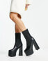 Фото #4 товара RAID Wide Fit Gabriel platform ankle boots in black