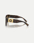 Фото #2 товара Versace ve4437u rectangle sunglasses in tortoise with brown lens in dark brown