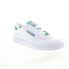 Reebok Club C 85 Mens White Leather Lace Up Lifestyle Sneakers Shoes 8.5 - фото #2