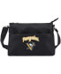 Фото #1 товара Women's Pittsburgh Penguins Logo Script Crossbody Handbag