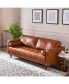Фото #4 товара Maebelle Leather Sofa with Tufted Seat And Back