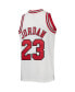 ფოტო #2 პროდუქტის Big Boys Michael Jordan White Chicago Bulls 1997-98 Hardwood Classics Authentic Jersey