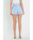 Фото #3 товара Women's Gingham Shorts