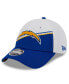 Фото #3 товара Men's White, Blue Los Angeles Chargers 2023 Sideline 9FORTY Adjustable Hat