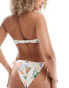 ASOS DESIGN Fuller Bust underwired bikini top in postcard print Postkartendruck, EU 75 E - фото #3