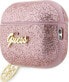 Guess Etui Guess GUAP2GLGSHP Apple AirPods Pro 2 cover różowy/pink Glitter Flake 4G Charm