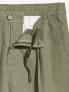 Фото #5 товара Loose Taper Linen-Blend Ankle Pants