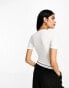 ASOS DESIGN skinny fit t-shirt bodysuit in white weiß, 42 - фото #4