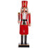 Decorative Figure Nutcracker Black Red Plastic 10 x 37 x 9 cm (8 Units)