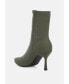 Фото #3 товара Zudio Solid Mid Heel Sock Boots