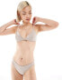 Monki mix and match super soft padded bra in beige