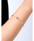 Фото #2 товара Butterfly Chain Bracelet in 14K Gold, 6.5 in adj to 7.5 in, approx. 2.7 grams