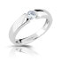 Silver ring with cubic zirconia M01211