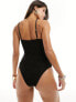 Фото #3 товара Southbeach textured one shoulder swimsuit with hardwear detail