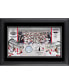 Фото #1 товара Washington Capitals 2018 Stanley Cup Champions Framed 10" x 18" Collage Second Edition with a Piece of Game-Used Puck & Net - Limited Edition of 500