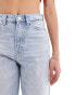 Tommy Jeans Clare high waisted wide leg jeans in light wash Helle Waschung, W26 L32 - фото #10