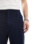 Farah hawtin twill relaxed tapered trousers in navy