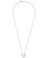 Фото #3 товара Macy's diamond Heart Pendant Necklace (1/4 ct. t.w.) in Platinum, 18" + 2" extender, Created for Macy's