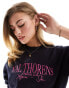 Threadbare Ski embroidered sweater in navy