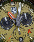 Men's Swiss Chronograph Bear Grylls Survival Eco Master Series Olive Strap Watch 45mm