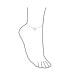 ფოტო #3 პროდუქტის Four Leaf Shamrock Flower Anklet Lucky Charm Clover Ankle Bracelet For Women Teens Curb Link Sterling Silver 9 To 10 Inch With Extender Adjustable