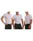 ფოტო #1 პროდუქტის Men's Big & Tall Insta Slim 3 Pack Compression Short Sleeve Crew-Neck T-Shirts