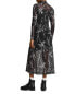 Фото #2 товара ALLSAINTS 298067 Women Hanna Rutland Long Sleeve Midi Dress Size 8