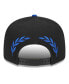 Фото #3 товара Men's Black Philadelphia 76ers Back Laurels 9FIFTY Snapback Hat