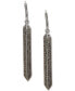 ფოტო #1 პროდუქტის PARIS Pavé Bar Linear Drop Earrings