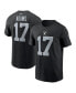 Фото #1 товара Men's Davante Adams Black Las Vegas Raiders Player Name and Number T-shirt