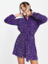 Фото #4 товара & Other Stories all over sequin mini shirt dress in purple