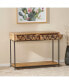 Boho-Industrial Console Table With Storage