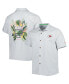 Фото #1 товара Men's Gray Kansas City Chiefs Coconut Point Frondly Fan Camp IslandZone Button-Up Shirt