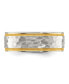 ფოტო #3 პროდუქტის Stainless Steel Brushed Hammered Yellow IP-plated Band Ring