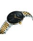 ფოტო #3 პროდუქტის Women's Swiss Florence Classic Diamond Accent Two Tone Stainless Steel Bracelet Watch 30mm