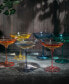 Фото #7 товара Colored Vintage-Like Glass Coupes, Set of 6