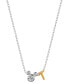 ფოტო #10 პროდუქტის Unwritten Cubic Zirconia Mickey Mouse Initial Pendant Necklace