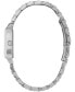 ფოტო #3 პროდუქტის Women's Quartz Silver-Tone Stainless Steel Bracelet Watch 25.5mm x 20.5mm